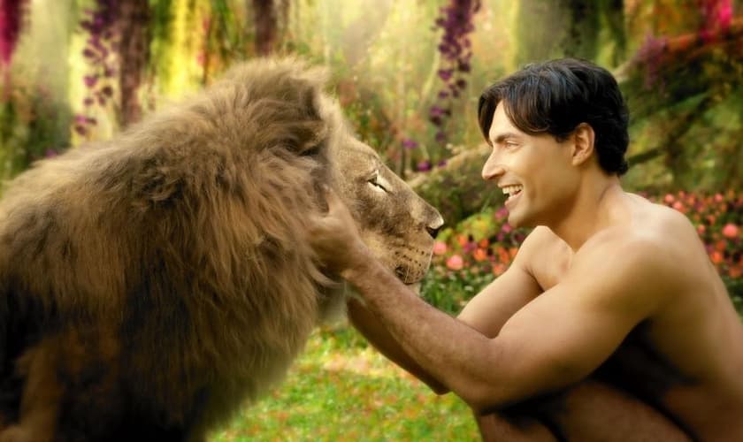 Cena exibida no primeiro capítulo da novela Gênesis. (Foto: Reprodução / Instagram)