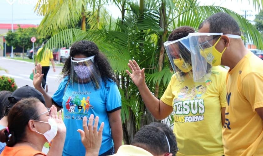 Ação realizada em Manaus em meio a colapso durante a pandemia de Covid-19. (Foto: Missões Nacionais)