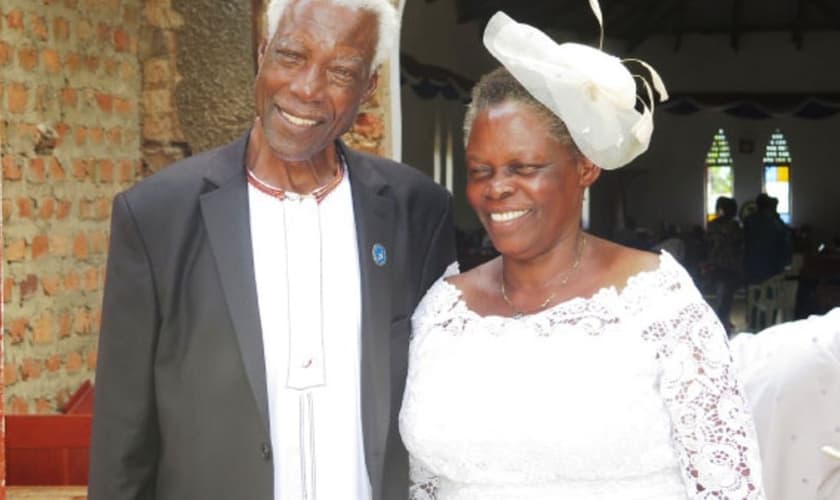 George Bashukwa e sua esposa, Perepetwa. (Foto: Daily Monitor)