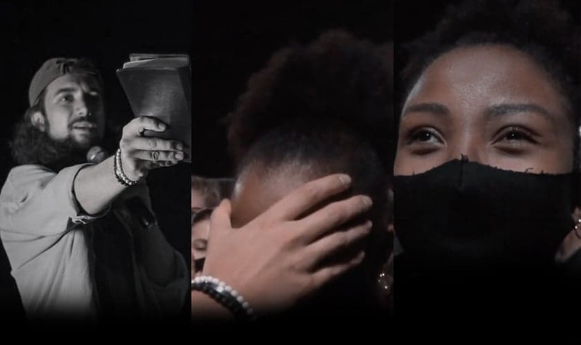 Martina era deficiente visual e foi curada em um culto na praça. (Foto: Reprodução/Instagram)