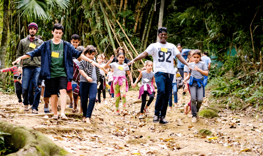 Os participantes do Mutirão puderam deixar mensagens de encorajamento que foram enviadas às crianças. (Foto: Divulgação/Rede Mãos Dadas).