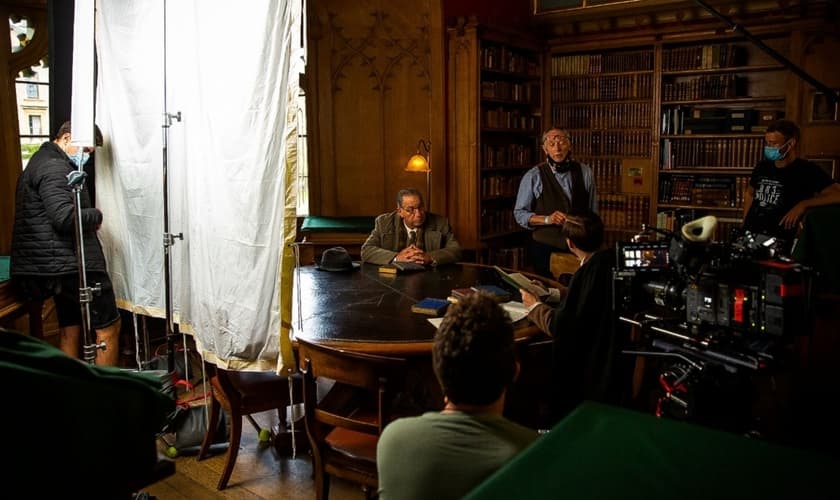 Um dos cenários do filme “O mais relutante dos convertidos”, em Oxford. (Foto: Alexander Whittle/1A Productions)