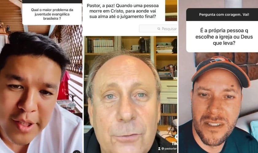 Os pastores Teo Hayashi, Lamartine Posella e André Valadão. (Foto: Reprodução / Instagram)