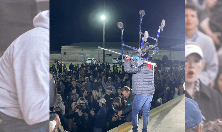 Cadeira de rodas é exibida após milagre no Alabama, RUA. (Foto: Reprodução / Instagram)