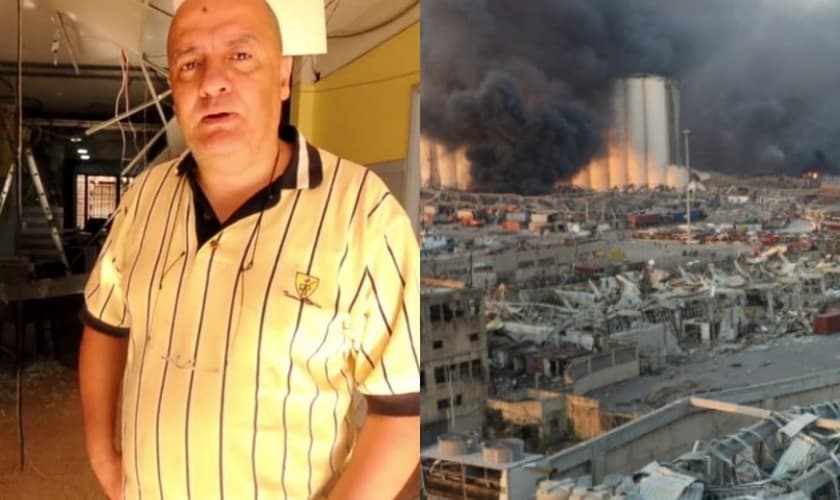 A explosão no porto de Beirute, no Líbano, em 2020, deixou grande parte do centro da cidade em escombros e mais de 200 mortos. (Foto: Reprodução/Reuters).