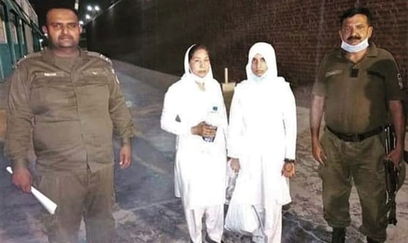 As enfermeiras foram presas e acusadas de blasfêmia. (Fotos: Reprodução / ICC)