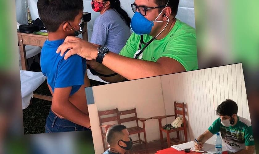 Médicos da Junta de Missões Nacionais em atendimento. (Foto: Reprodução/JMN)