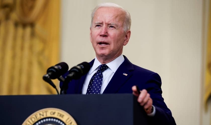 Presidente dos EUA, Joe Biden, discursando na Casa Branca. (Foto: Reuters)