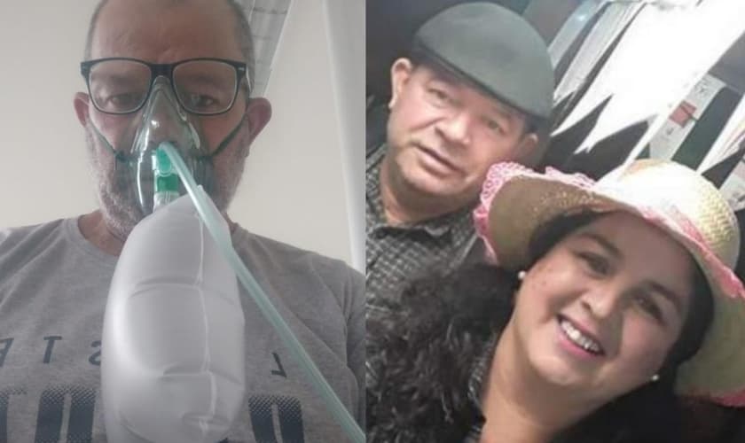 O comerciante Eduardo Oliveira, de 56 anos, teve 70% dos pulmões comprometidos. (Foto: Arquivo pessoal).