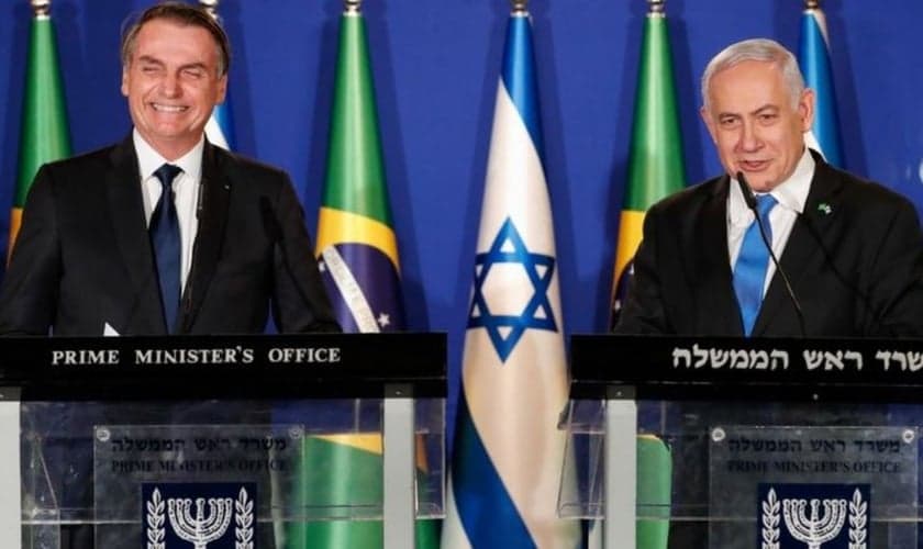 O presidente Jair Bolsonaro e o primeiro-ministro Benjamin Netanyahu. (Foto: Reprodução / PR)