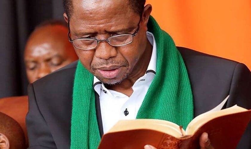 O presidente da Zâmbia, Edgar Chagwa Lungu. (Foto: Reprodução / UGCN)