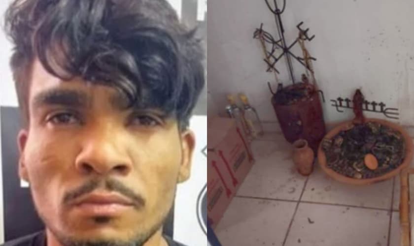 O psicopata Lázaro Barbosa de Sousa autor da chacina que está foragido, teria sacrificado Cleonice em um ritual satânico. (Foto: Polícia Civil/Reprodução).