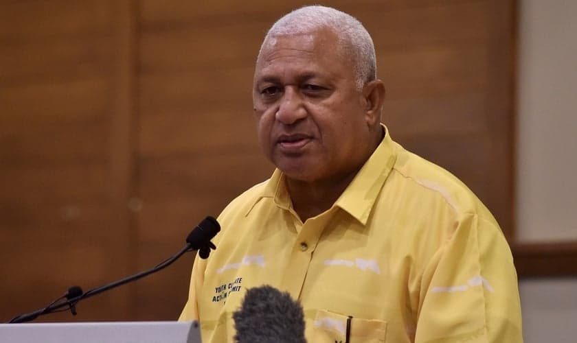 Primeiro-ministro Voreqe Bainimarama. (Foto: Reprodução / Jovesa Naisua)