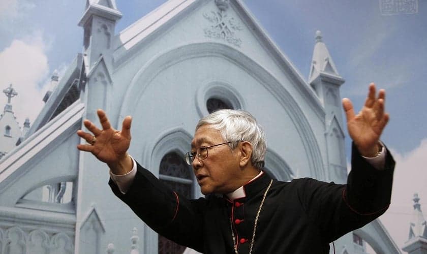 Cardeal Joseph Zen, da Igreja Católica de Hong Kong, em imagem de 2009. (Foto: Kin Cheung/AP)