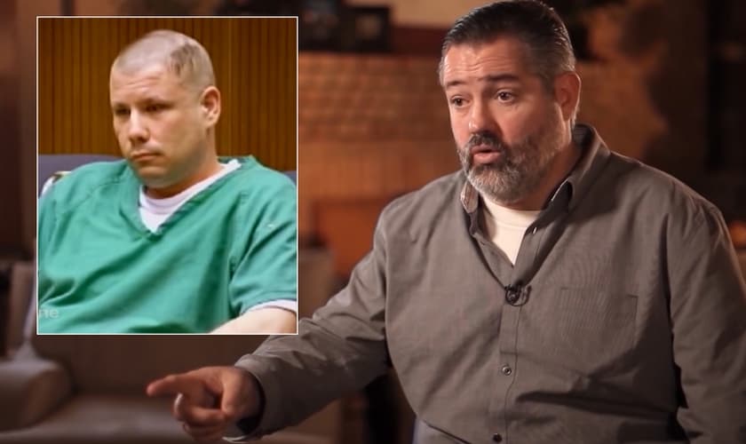 O criminoso Daniel Whitsack (à esquerda) e o policial Ali Perez (à direita). (Foto: 700 Club Interactive)