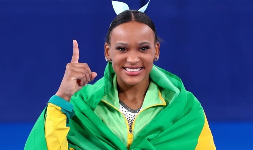 Rebeca Andrade conquistou a primeira medalha de ouro na ginástica artística para o Brasil. (Foto: Jonne Roriz/COB)