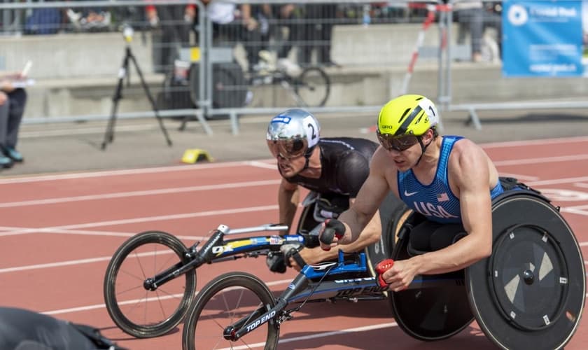 Daniel Romanchuk é detentor do recorde mundial nos 5000m T54 masculinos. (Foto: Urs Sigg and team)