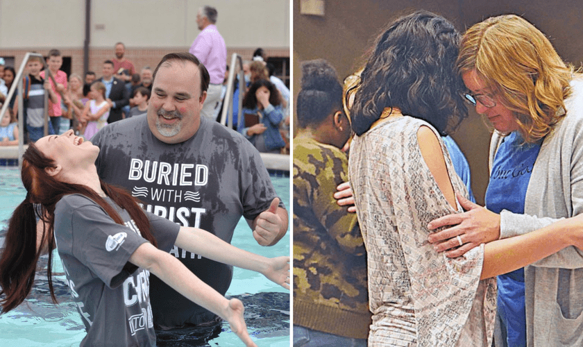 Orações levam a conversões e batismos na Igreja Batista do Nordeste de Houston. (Foto: Reprodução / Facebook)