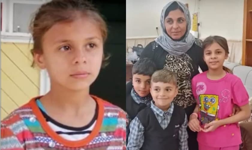 Sonia Khalil Bashar foi sequesrada pelo Estado Islâmico em 2014, com apenas 4 anos. (Foto: Reprodução/The Nazarene Fund).