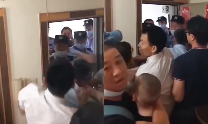 Muitos cristãos do grupo foram espancados na prisão. (Foto: Reprodução/Facebook).