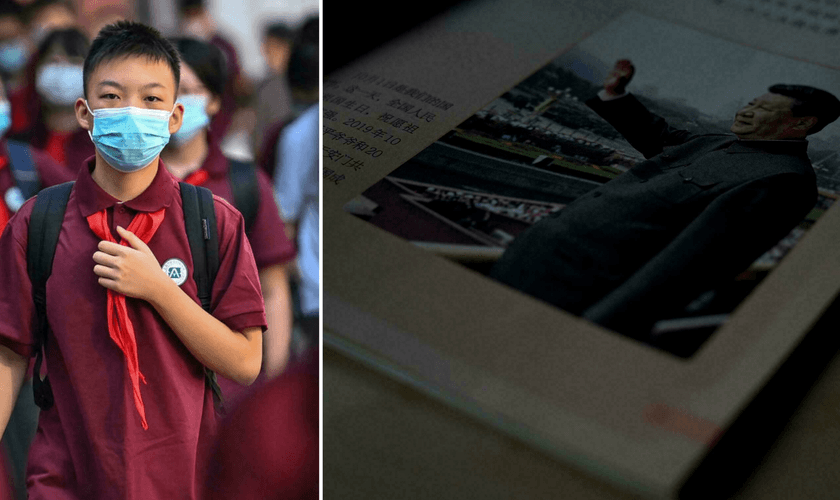 A China introduziu o 'pensamento de Xi Jinping' em novos livros escolares para crianças a partir dos sete anos. (Foto: Noel Celis / AFP)
