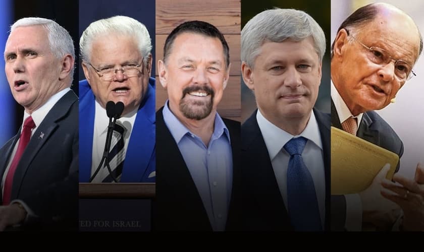 Fundação dos Aliados de Israel lista os principais parceiros cristãos do país. (Foto: Montagem Guiame)