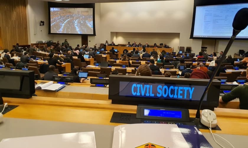 ANAJURE na Sessão Anual do Comitê da Organização das Nações Unidas (ONU) sobre ONGs em janeiro de 2020. (Foto: Assessoria de imprensa da ANAJURE)