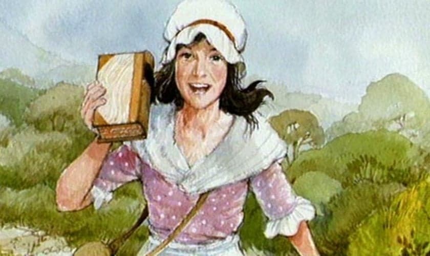 Mary Jones morava em uma pequena cabana de pedra na zona rural de Gales. (Ilustração / BBC)