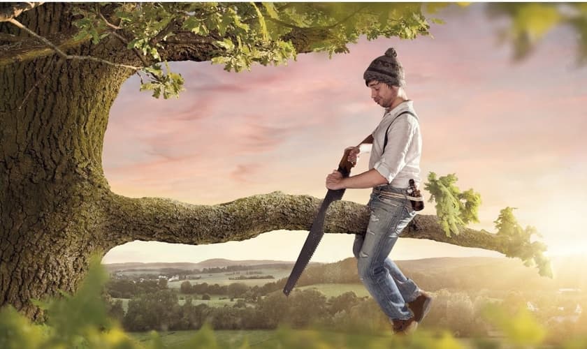 Será que ele não sabe que vai cair? (Foto: Canva)