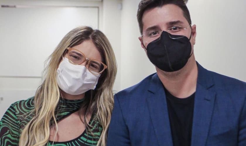 Pastor Henrique César e Marília Mendonça em Goiânia. (Foto: Reprodução/Instagram)