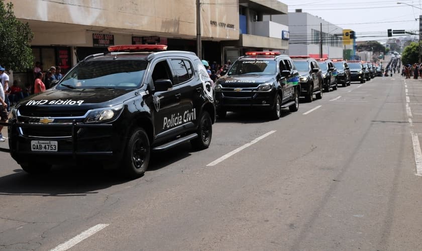 Imagem ilustrativa de viaturas da Polícia. (Foto: Facebook/Polícia Civil MS)
