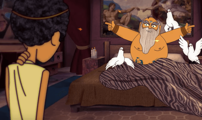 Cena do Especial de Natal “Te Prego Lá Fora”. (Foto: Reprodução / YouTube Porta dos Fundos).