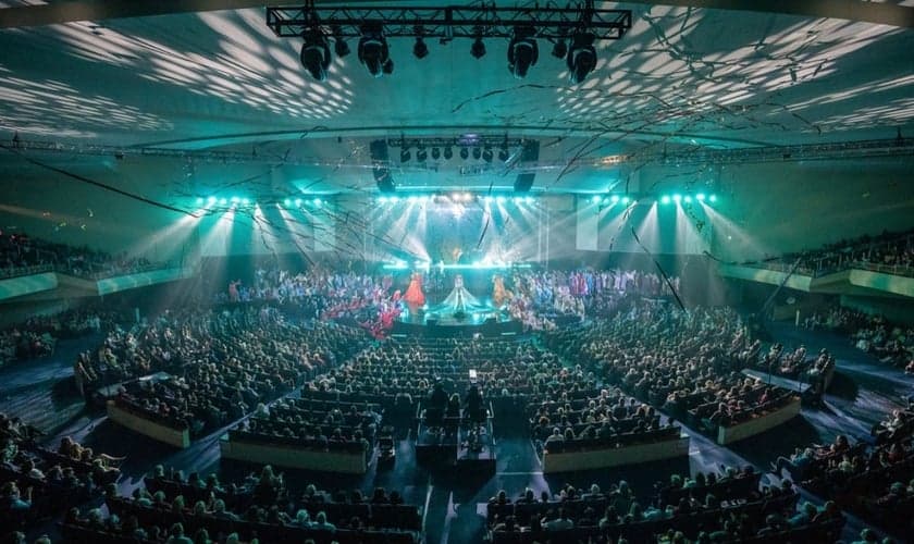Cerca de 30 mil pessoas foram aos cultos de Natal. (Foto: Champion Forest Baptist Church)