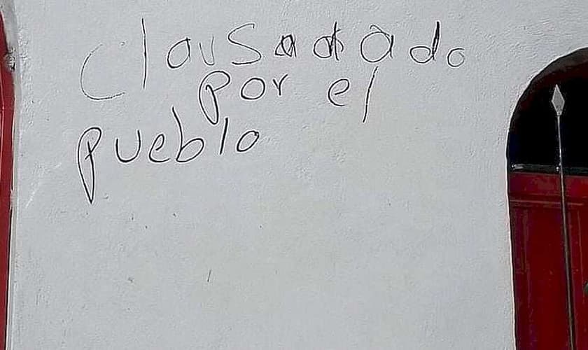 Fachada do templo evangélico em San Pedro Chimaltepec. (Foto: Evangelico Digital)