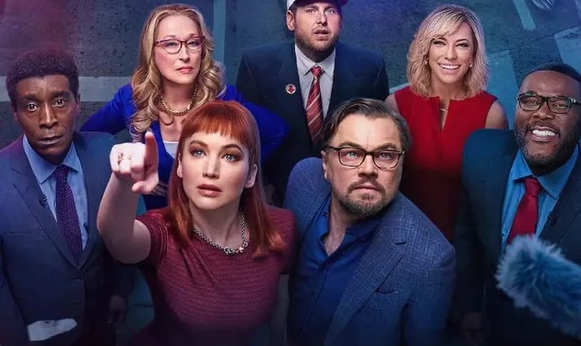 Cena do filme “Não olhe para cima”. (Foto: Divulgação Netflix)