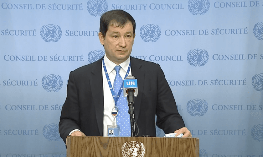 Vice-embaixador russo na ONU, Dmitry Polyanskiy, em Nova York. (Foto: ONU)