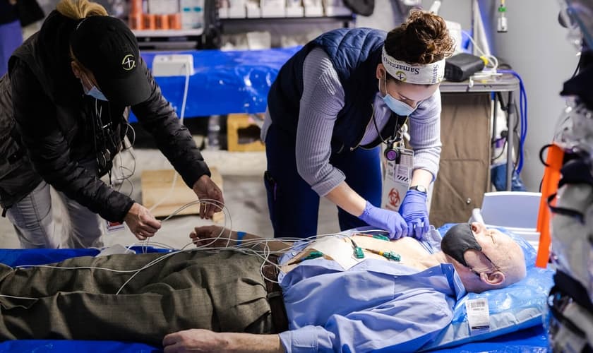Hospital de Campanha foi montado nos arredores de Lviv, na Ucrânia. (Foto: Samaritan’s Purse)