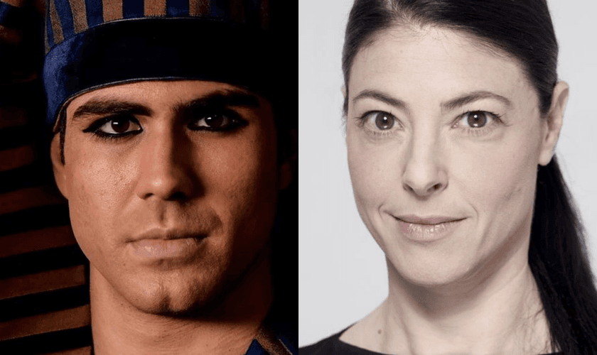 José do Egito, interpretado por Juliano Laham. (Foto: Blad Meneghel / Record). Ministra dos Transportes Merav Michaeli. (Foto: David Azagury / U.S. Embassy Tel Aviv / CC)