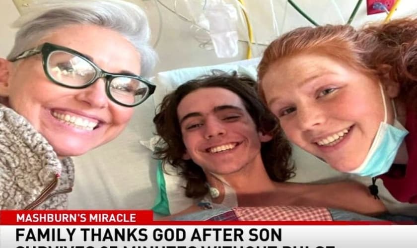 Jakin Mashburn, de 18 anos, sobreviveu milagrosamente e não teve sequelas. (Foto: Reprodução/ABC7).