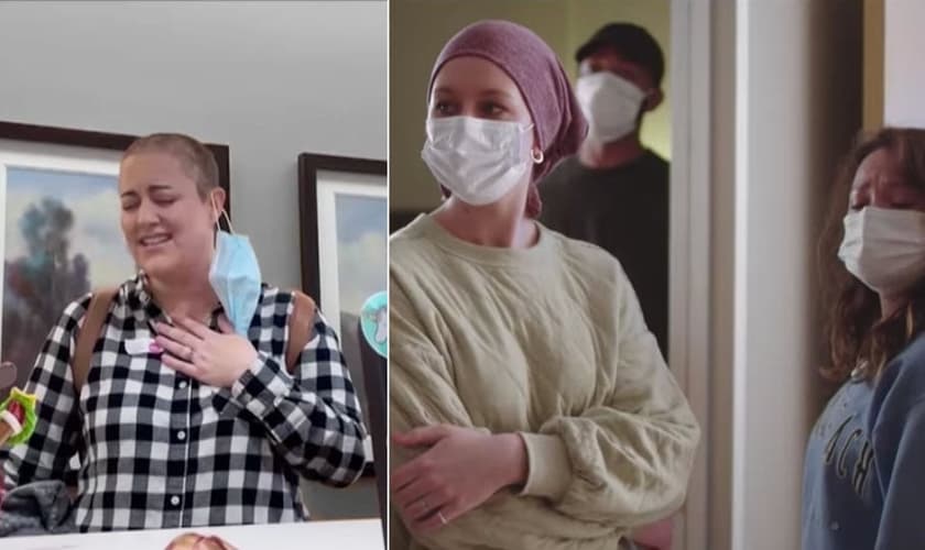 Jamie Whisenhunt levou pacientes e enfermeiros à adoração. (Foto: Reprodução/Gateway Church)