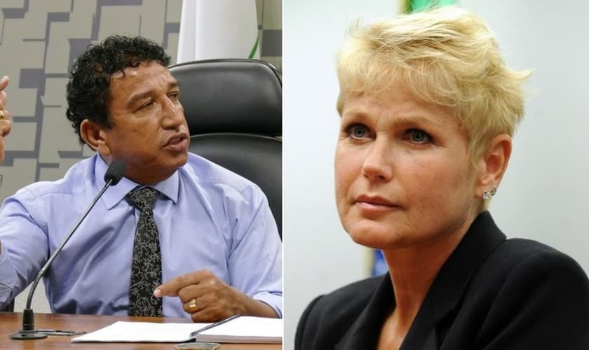 Magno Malta e Xuxa Meneghel. (Foto 1: Flickr/Foto 2: Wikimedia Commons)