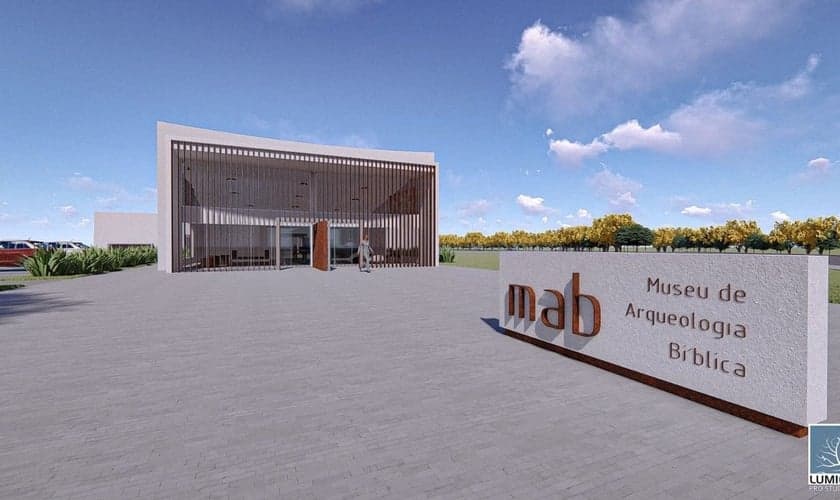 Fachada principal do MAB/Maquete virtual. (Foto: Unasp)