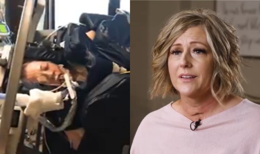 Kim Gustin viveu um milagre de ressurreição. (Foto: Reprodução/CBN News).