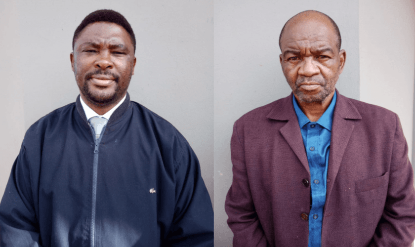 Richard (à esquerda) e Michael (à direita), formam a primeira equipe de 2 por 2 da África do Sul. (Foto: DOOR International)