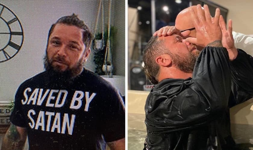 Em 15 minutos de culto, Carl Sartor decidiu se batizar. (Foto: Carl Sartor)