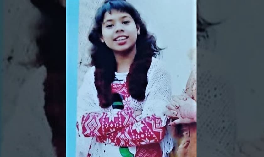 Saba Nadeem Masih, de 15 anos. (Foto: Reprodução/Morning Star News)