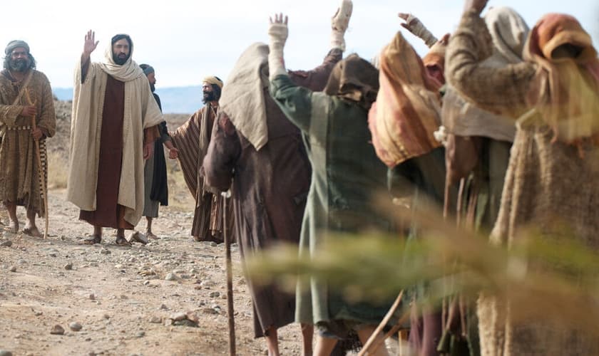 Jesus e seus discípulos. (Foto: FreeBible)