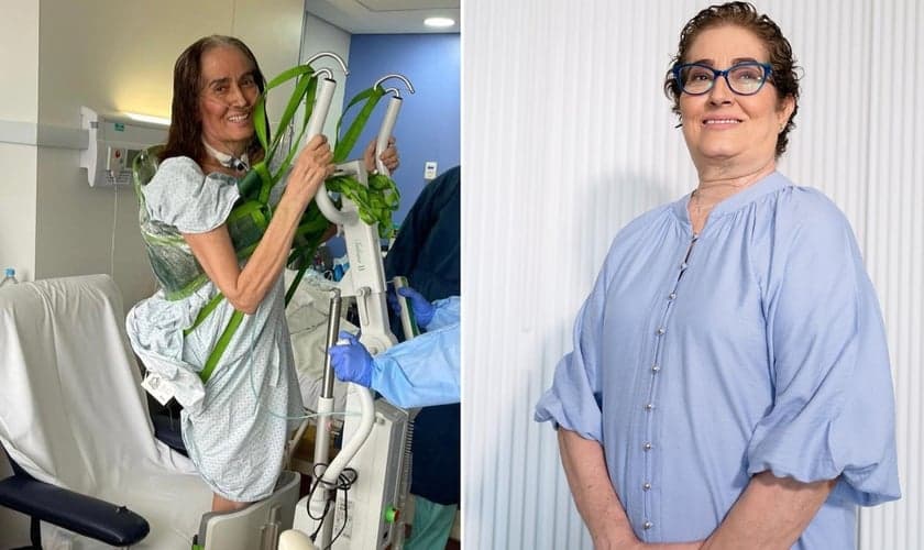 Sara Nemer diz que considera sua cura um milagre de Deus. (Foto: Captura de tela/YouTube Comunidade Ágape)