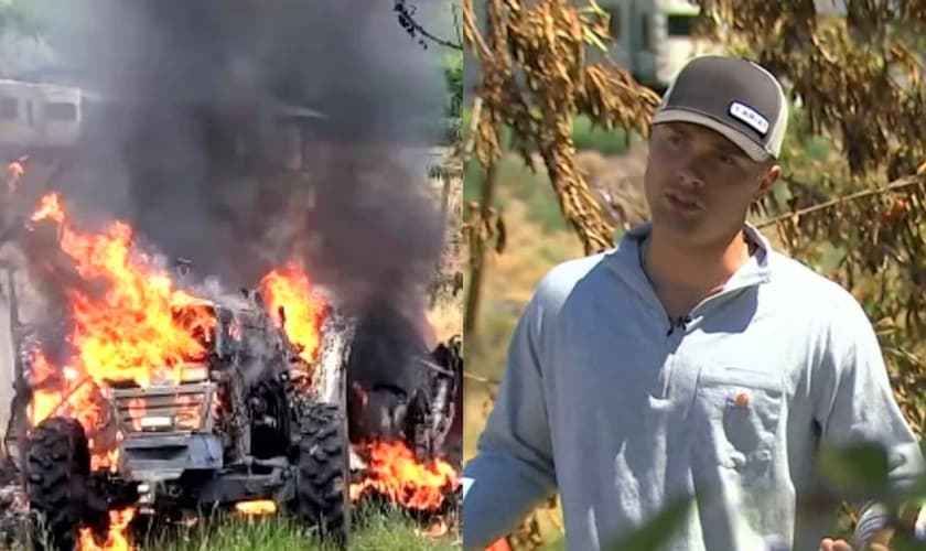 Logan Schneider, de 19 anos, saiu ileso do acidente e ainda salvou o piloto. (Foto: Reprodução/King 5).