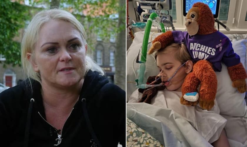 Família de Archie Battersbee continua lutando para mantê-lo no suporte de vida. (Foto: Reprodução/Montagem/Christian Concern)